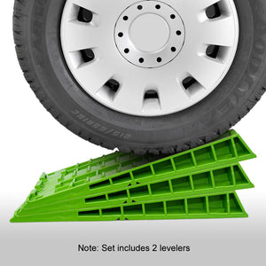 image with tire on 3 parts max.imum of froli bioplastic wheel leveler